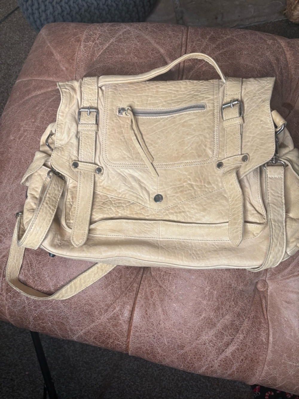 Great by Sandie Paris buttery yellow leather bag